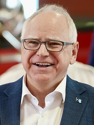 Tim Walz photo from Wikipedia
